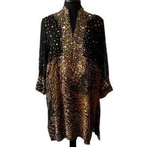 Indian Kurta Beaded Crystal Traditional Dress Embroidered Bollywood Pakistani